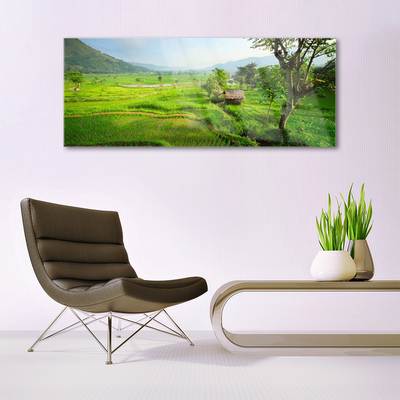 Pintura em vidro Prado da Natureza