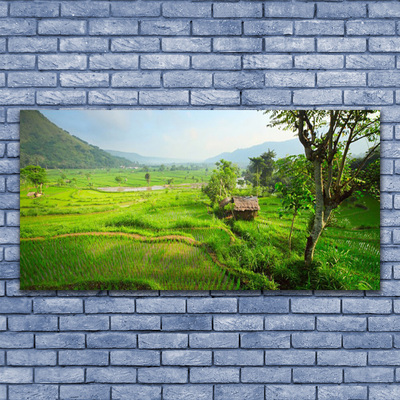 Pintura em vidro Prado da Natureza