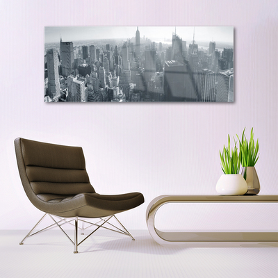 Pintura em vidro Casas da Cidade