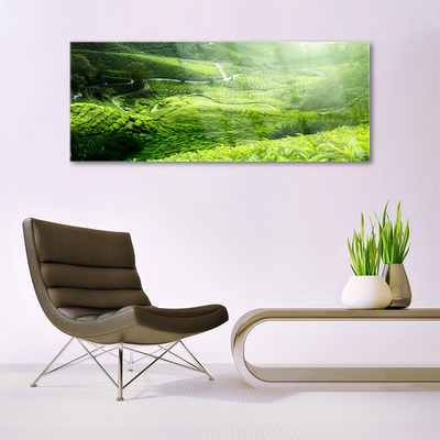 Pintura em vidro Prado da Natureza