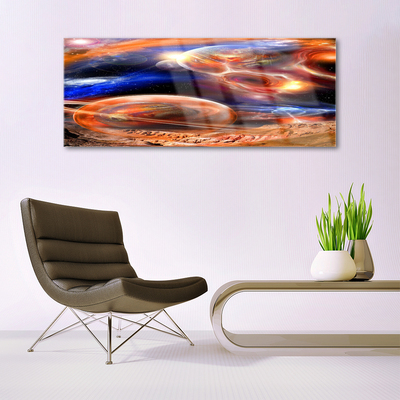 Pintura em vidro Universo de Abstração