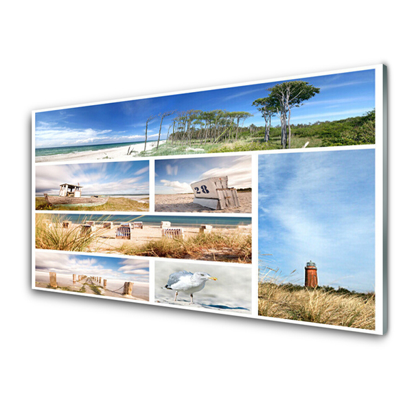 Pintura em vidro Paisagem Marinha