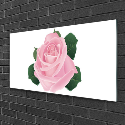 Quadro de vidro Rosa Flor Planta Natureza