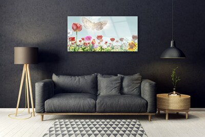 Pintura em vidro Flores Planta Natureza
