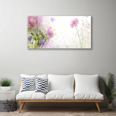 Pintura em vidro Flores Planta Natureza
