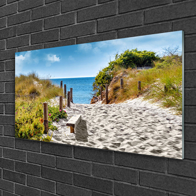 Quadro de vidro Caminho da Paisagem