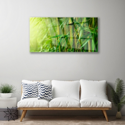 Quadro de vidro Planta de caule de bambu