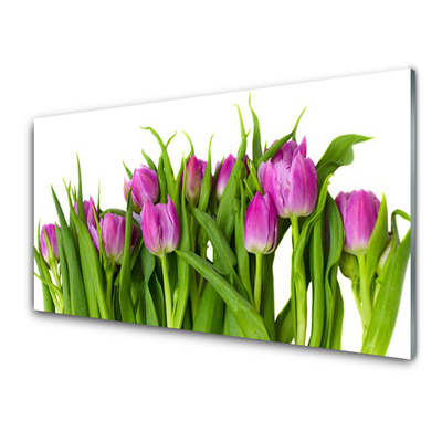 Pintura em vidro Tulipas Flores Planta