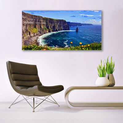 Quadro de vidro Paisagem marinha de Bay Rocks