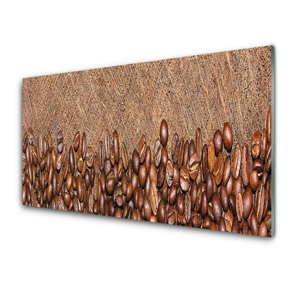 Quadro de vidro Cozinha de grãos de café