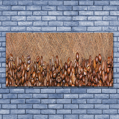 Quadro de vidro Cozinha de grãos de café