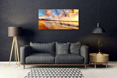 Quadro de vidro Paisagem da Praia do Oceano