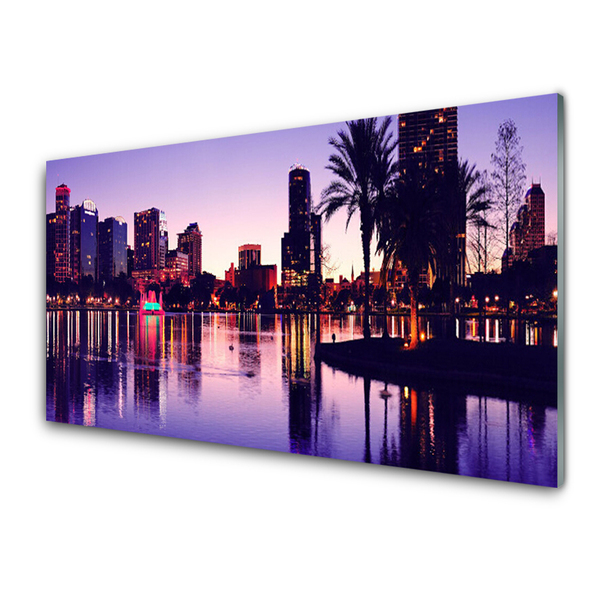 Quadro de vidro Casas da Cidade