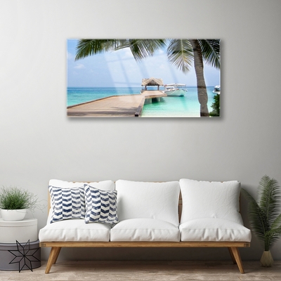 Quadro de vidro Arquitetura da Ponte Marítima