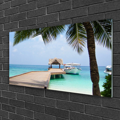 Quadro de vidro Arquitetura da Ponte Marítima