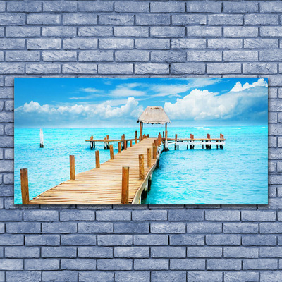 Pintura em vidro Arquitetura da Ponte Marítima