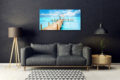 Pintura em vidro Arquitetura da Ponte Marítima