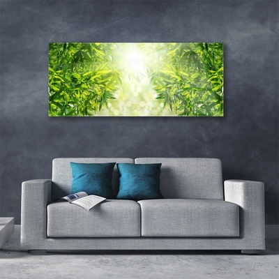Pintura em vidro Folhas Natureza Planta