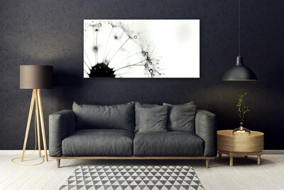 Quadro de vidro Planta dente-de-leão