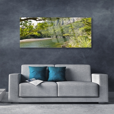 Quadro de vidro Lago Natura