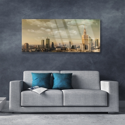 Quadro de vidro Casas da Cidade