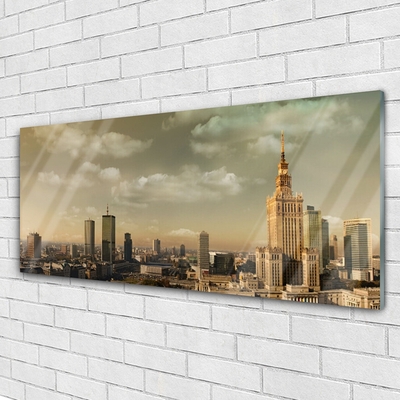 Quadro de vidro Casas da Cidade