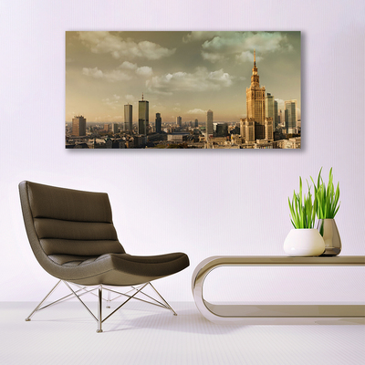 Quadro de vidro Casas da Cidade