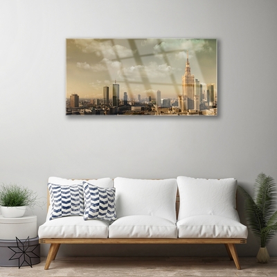 Quadro de vidro Casas da Cidade