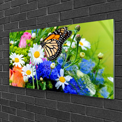 Pintura em vidro Flores Planta Natureza