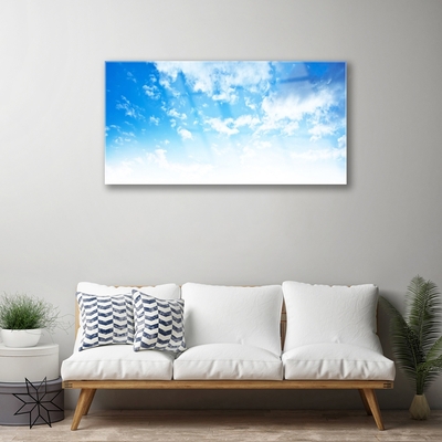 Quadro de vidro Céu Nuvens Paisagem
