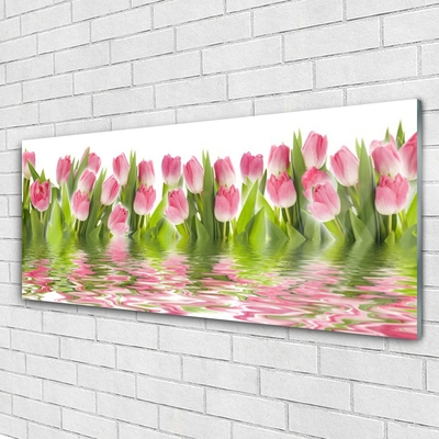 Quadro de vidro Tulipas Plantam Natureza