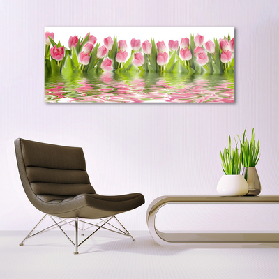 Quadro de vidro Tulipas Plantam Natureza