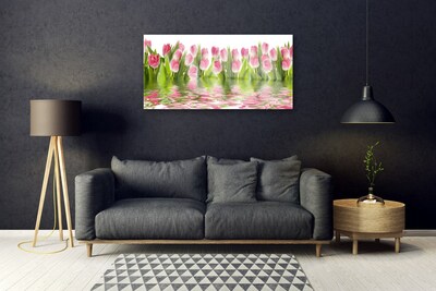 Quadro de vidro Tulipas Plantam Natureza