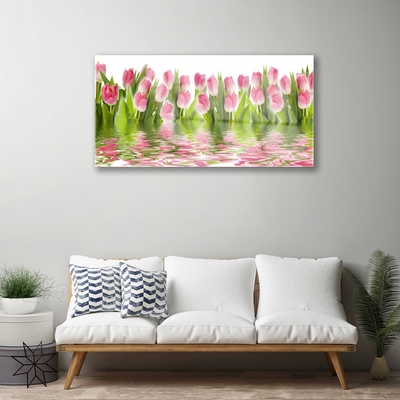 Quadro de vidro Tulipas Plantam Natureza