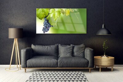 Quadro de vidro Cozinha de folhas de uva