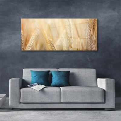 Pintura em vidro Natureza da planta de trigo