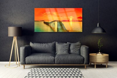 Quadro de vidro Arquitetura da Ponte Marítima