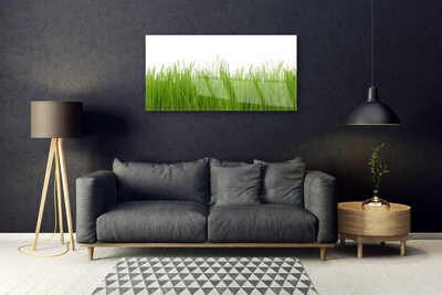 Pintura em vidro Natureza da planta grama