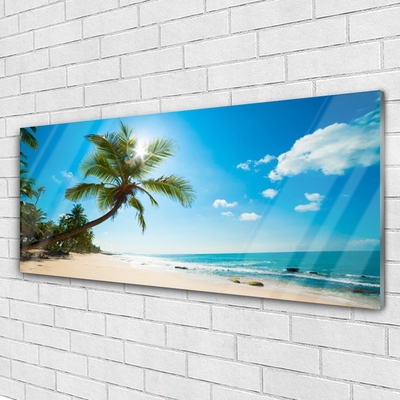 Quadro de vidro Paisagem da Praia das Palmeiras