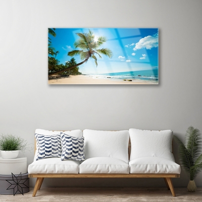 Quadro de vidro Paisagem da Praia das Palmeiras