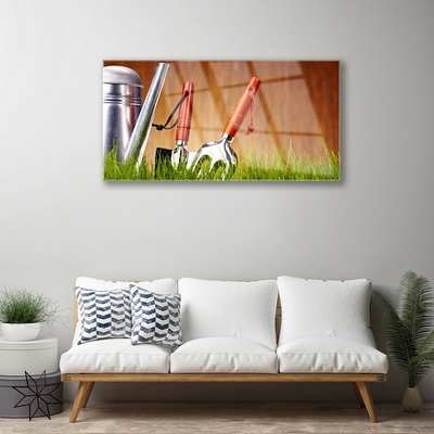 Pintura em vidro Ferramentas de grama Natureza