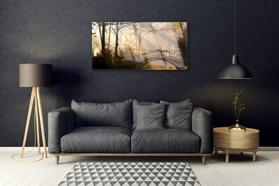 Pintura em vidro Arquitetura da Ponte Florestal