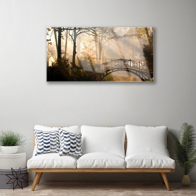 Pintura em vidro Arquitetura da Ponte Florestal