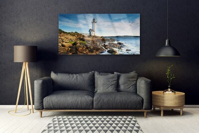 Quadro de vidro Paisagem do Farol