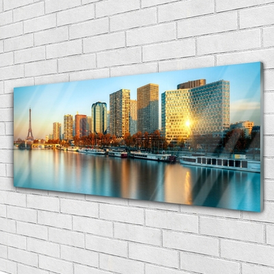 Quadro de vidro Casas do Mar da Cidade Paris