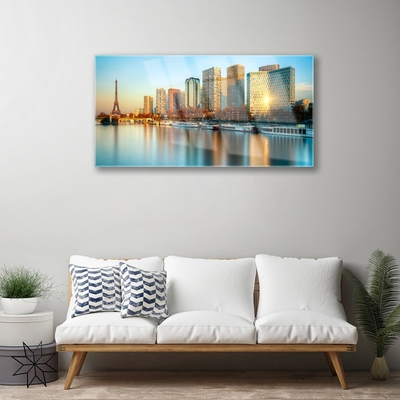 Quadro de vidro Casas do Mar da Cidade Paris