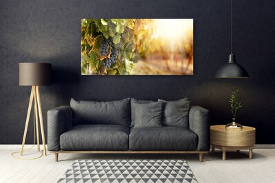 Quadro de vidro Cozinha de folhas de uva