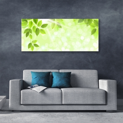 Pintura em vidro Folhas Natureza Planta