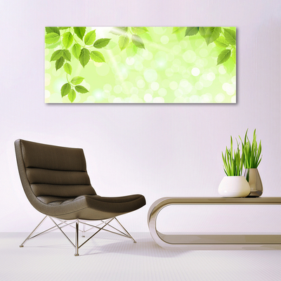 Pintura em vidro Folhas Natureza Planta
