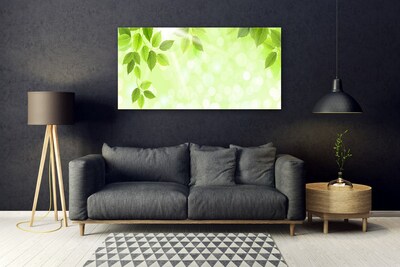 Pintura em vidro Folhas Natureza Planta